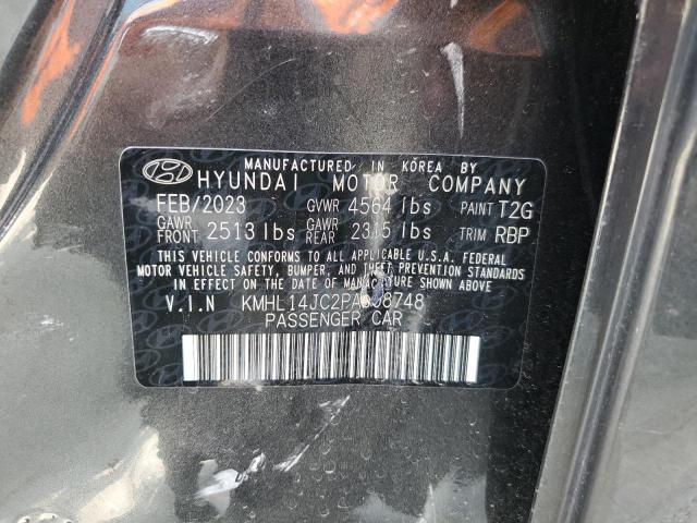 KMHL14JC2PA308748 - 2023 HYUNDAI SONATA N LINE GRAY photo 12