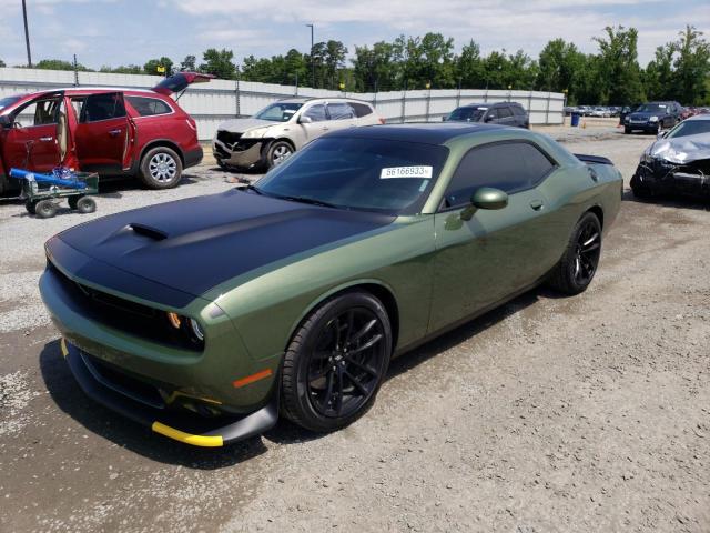 2C3CDZFJ3NH226935 - 2022 DODGE CHALLENGER R/T SCAT PACK GREEN photo 1