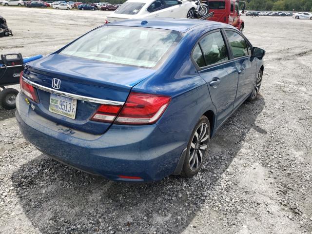 19XFB2F96EE023187 - 2014 HONDA CIVIC EXL Mavi foto 4