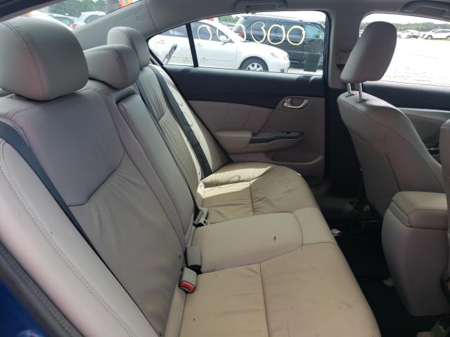 19XFB2F96EE023187 - 2014 HONDA CIVIC EXL Mavi foto 6