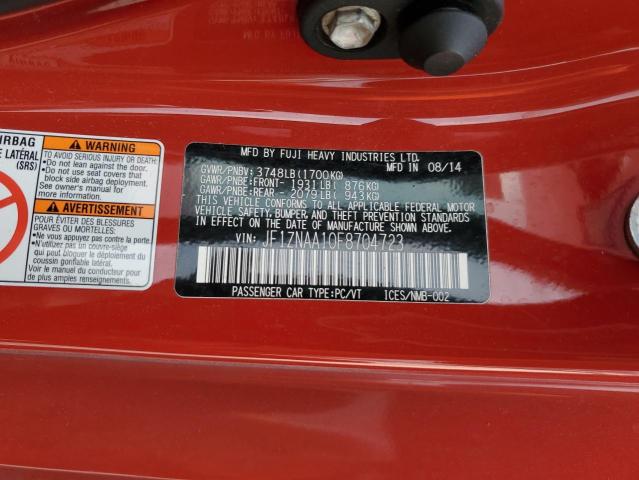 JF1ZNAA10F8704723 - 2015 TOYOTA SCION FR-S 红色 照片 12