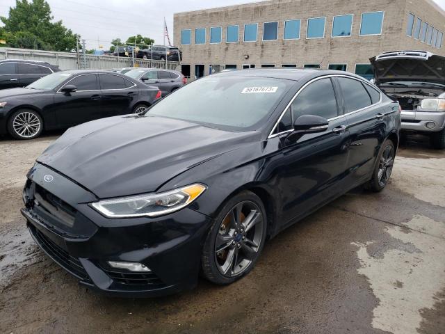 3FA6P0VP5HR174899 - 2017 FORD FUSION SPORT BLACK photo 1