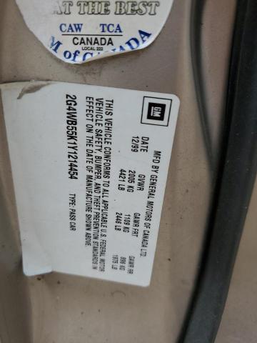 2G4WB55K1Y1214454 - 2000 BUICK REGAL LS 棕色 照片 12