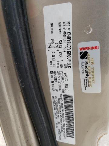 2C4RC1BG5ER447225 - 2014 CHRYSLER TOWN & COU TOURING ოქროსფერი ფოტო 14