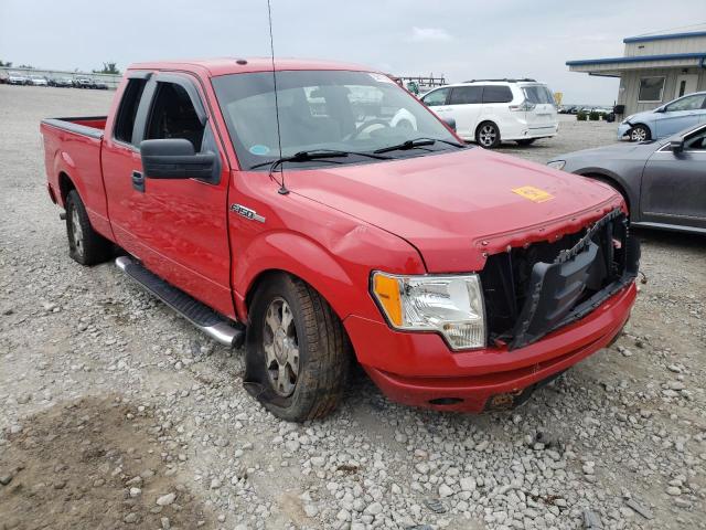 1FTEX1E89AFA17044 - 2010 FORD F150 SUPER CAB RED photo 1