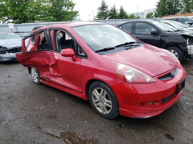 JHMGD376X7S802213 - 2007 HONDA FIT S წითელი ფოტო 4