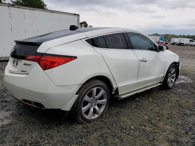 2HNYB1H48BH500040 - 2011 ACURA ZDX TECHNOLOGY WHITE photo 3