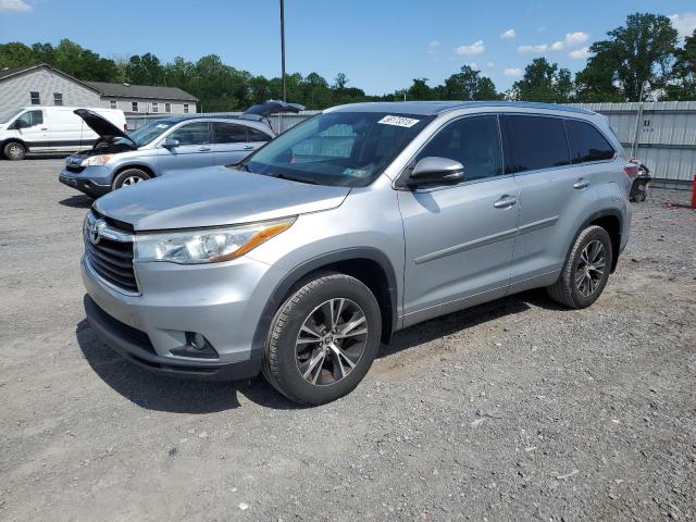 5TDJKRFH7GS243683 - 2016 TOYOTA HIGHLANDER XLE SILVER photo 1