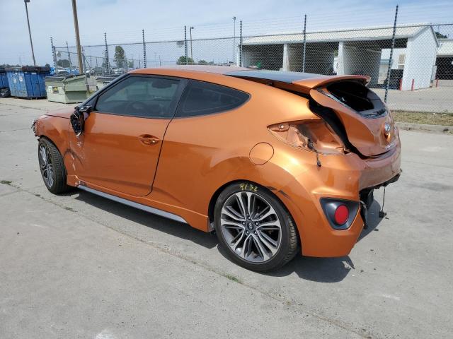 KMHTC6AE7GU286994 - 2016 HYUNDAI VELOSTER TURBO ORANGE photo 2