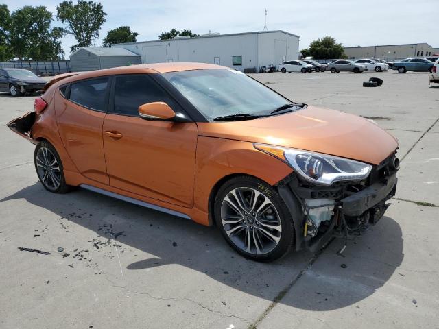 KMHTC6AE7GU286994 - 2016 HYUNDAI VELOSTER TURBO ORANGE photo 4