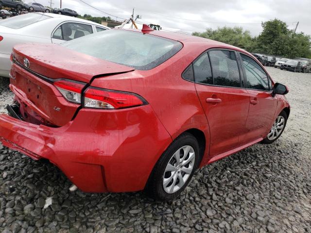 5YFEPRAE9LP033878 - 2020 TOYOTA COROLLA LE RED photo 3