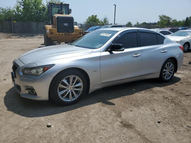 JN1EV7AR4GM342232 - 2016 INFINITI Q50 PREMIUM SILVER photo 1