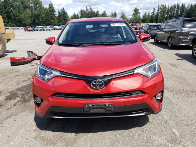 2T3WFREV6HW385430 - 2017 TOYOTA RAV4 XLE RED photo 5