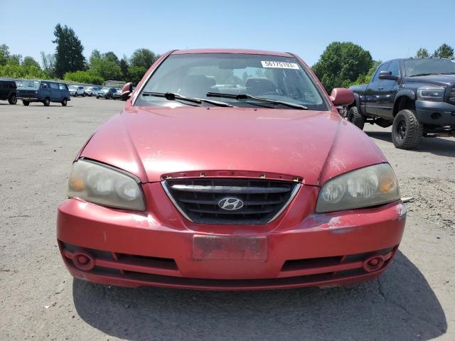 KMHDN46D14U794599 - 2004 HYUNDAI ELANTRA GLS RED photo 5