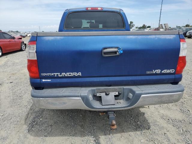 5TBDT44166S532290 - 2006 TOYOTA TUNDRA DOUBLE CAB SR5 BLUE photo 6