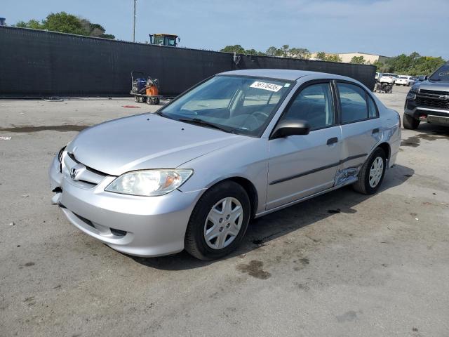 2HGES16314H553606 - 2004 HONDA CIVIC DX VP SILVER photo 1