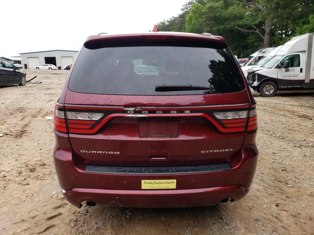 1C4RDHEG8GC466588 - 2016 DODGE DURANGO CITADEL MAROON photo 6