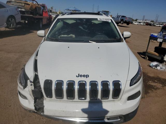 1C4PJLDS5FW708422 - 2015 JEEP CHEROKEE LIMITED WHITE photo 5