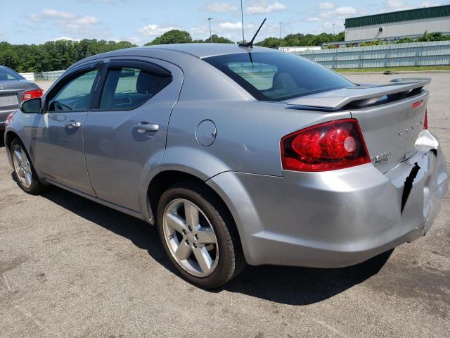 1C3CDZCG8DN510981 - 2013 DODGE AVENGER SXT SILVER photo 2