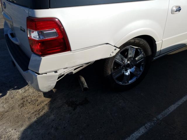 1FMJK1K55AEB66043 - 2010 FORD EXPEDITION EL LIMITED WHITE photo 9