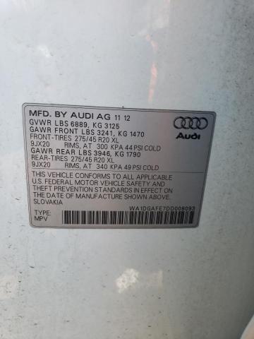 WA1DGAFE7DD008093 - 2013 AUDI Q7 PRESTIGE 白色 照片 12