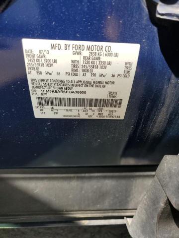 1FM5K8AR6EGA38600 - 2014 FORD EXPLORER POLICE INTERCEPTOR 黑色 照片 14