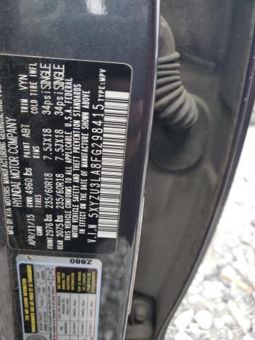 5XYZU3LA8FG298415 - 2015 HYUNDAI SANTA FE SPORT GRAY photo 12