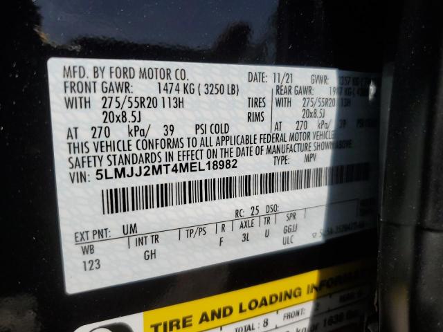 5LMJJ2MT4MEL18982 - 2021 LINCOLN NAVIGATOR 黑色 照片 13