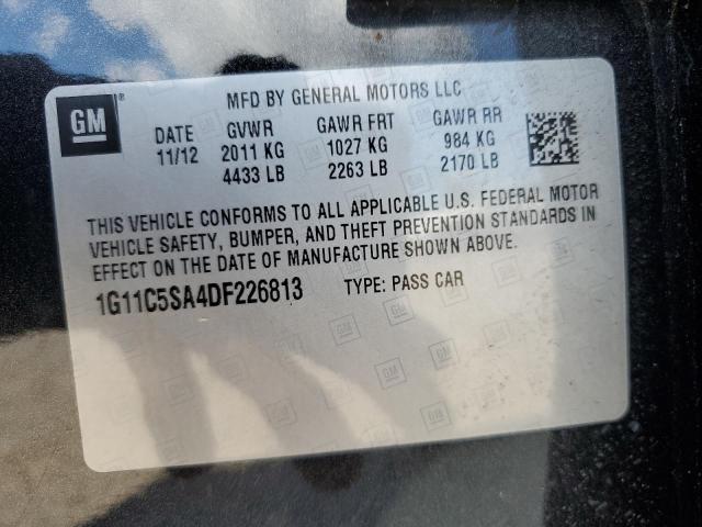 1G11C5SA4DF226813 - 2013 CHEVROLET MALIBU 1LT 黑色 照片 13