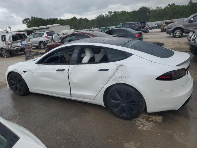 5YJSA1E60NF477416 - 2022 TESLA MODEL S Սպիտակ լուսանկար 2