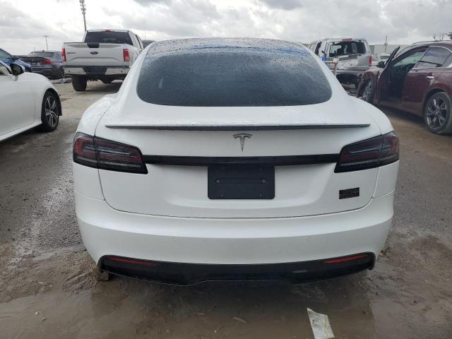 5YJSA1E60NF477416 - 2022 TESLA MODEL S Սպիտակ լուսանկար 6