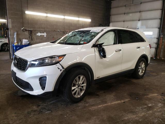 5XYPGDA39KG574118 - 2019 KIA SORENTO L WHITE photo 1