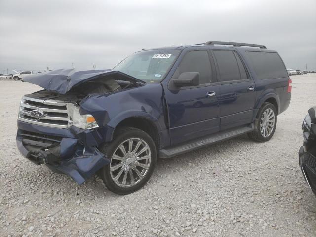 1FMJK1H54CEF10410 - 2012 FORD EXPEDITION EL XLT BLUE photo 1