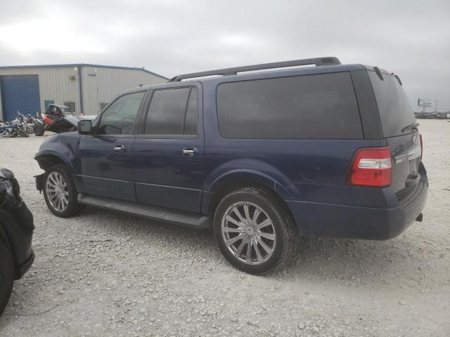 1FMJK1H54CEF10410 - 2012 FORD EXPEDITION EL XLT BLUE photo 2