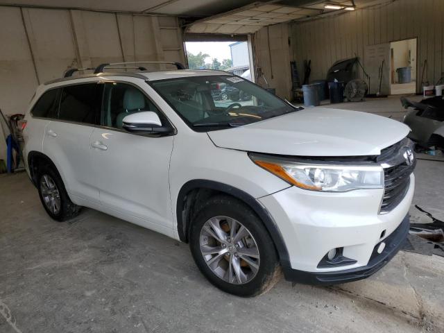 5TDKKRFH3FS111376 - 2015 TOYOTA HIGHLANDER XLE 白色 照片 4