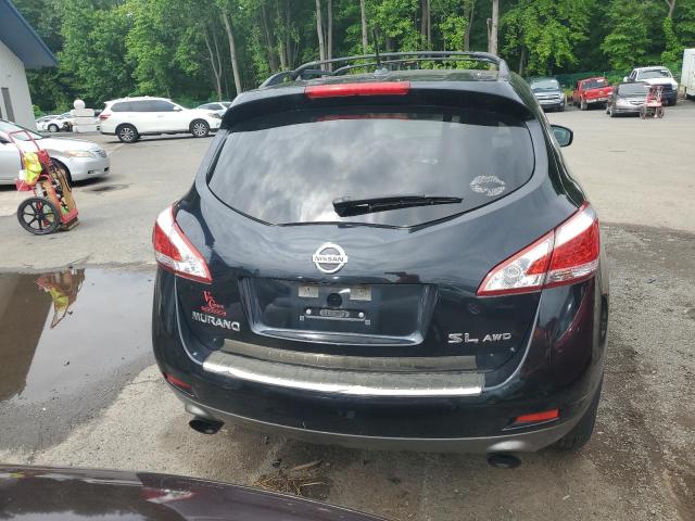 JN8AZ1MW1CW226262 - 2012 NISSAN MURANO S BLACK photo 6