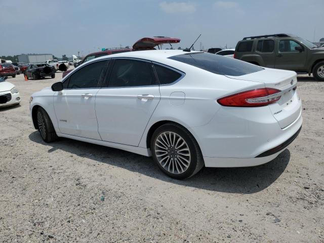 3FA6P0LU6HR110671 - 2017 FORD FUSION SE HYBRID WHITE photo 2