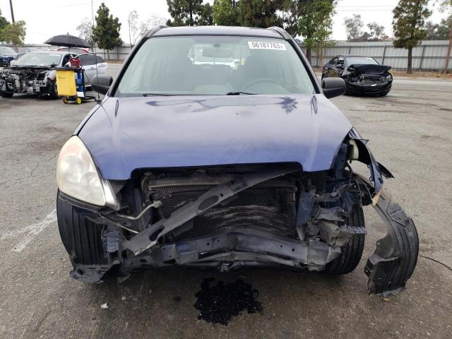 JHLRD68525C011539 - 2005 HONDA CR-V LX BLUE photo 5