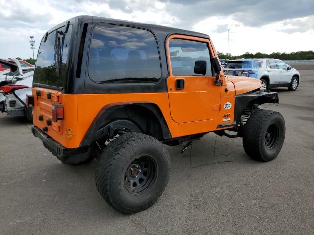 1J4FA29P82P736773 - 2002 JEEP WRANGLER / SE ORANGE photo 3