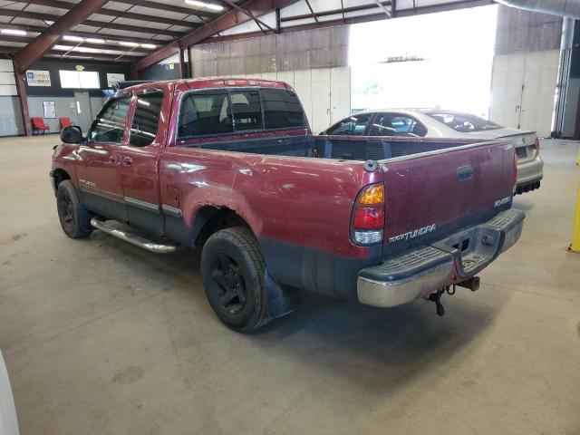 5TBBT4418YS021710 - 2000 TOYOTA TUNDRA ACCESS CAB ბურგუნდია ფოტო 2