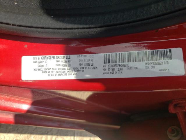 1B3BD4FB7BN508695 - 2011 DODGE AVENGER EXPRESS 红色 照片 13