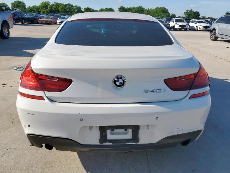 WBA6A0C51ED317118 - 2014 BMW 640 I GRAN COUPE WHITE photo 6