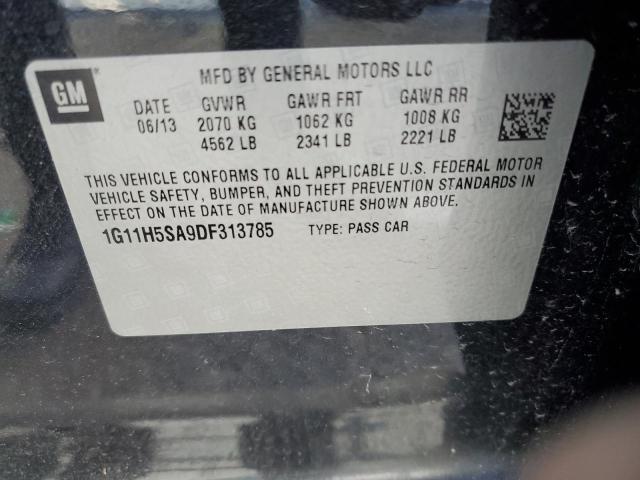 1G11H5SA9DF313785 - 2013 CHEVROLET MALIBU LTZ Qara foto 12