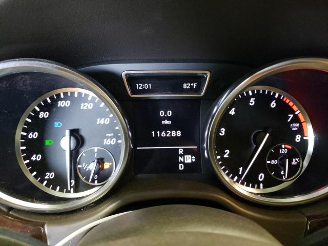 4JGDA5HBXCA015505 - 2012 MERCEDES-BENZ ML 350 4MATIC BLUE photo 9