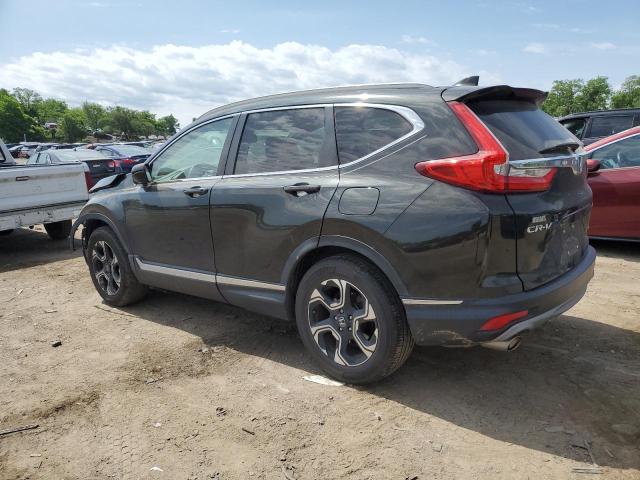 5J6RW2H9XHL068122 - 2017 HONDA CR-V TOURING BLACK photo 2