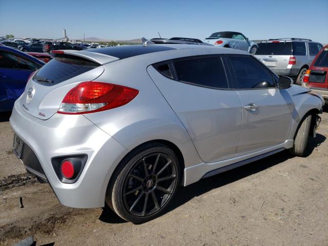 KMHTC6AE2FU221260 - 2015 HYUNDAI VELOSTER TURBO SILVER photo 3