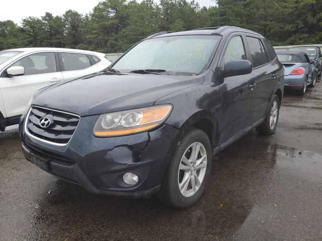 5XYZHDAGXBG044751 - 2011 HYUNDAI SANTA FE SE BLUE photo 2