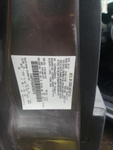 1FAHP3FNXAW286978 - 2010 FORD FOCUS SE GRAY photo 10