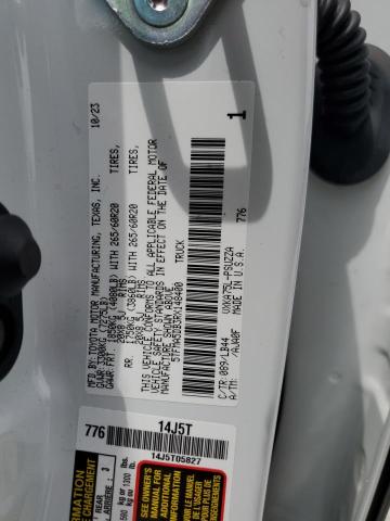 5TFMA5DB3RX148400 - 2024 TOYOTA TUNDRA CREWMAX PLATINUM WHITE photo 12