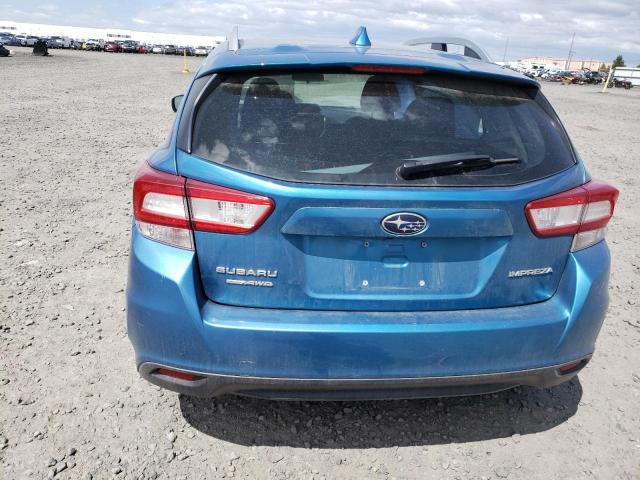 4S3GTAD69K3734597 - 2019 SUBARU IMPREZA PREMIUM BLUE photo 6